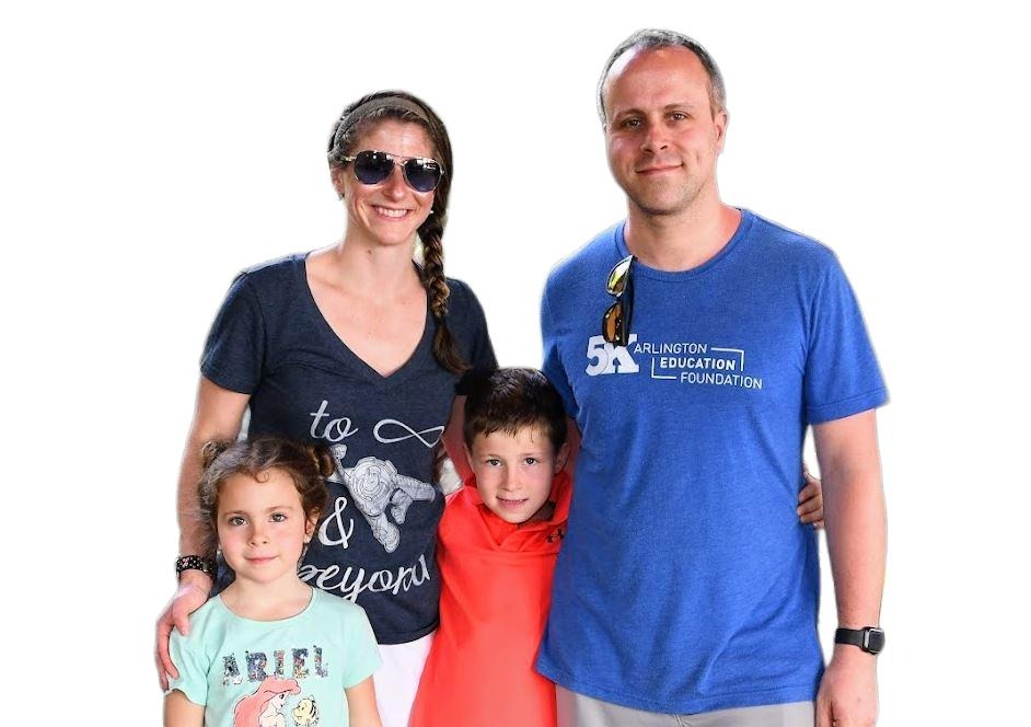 A photo of the candidate and his family.